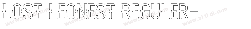 Lost Leonest Reguler字体转换